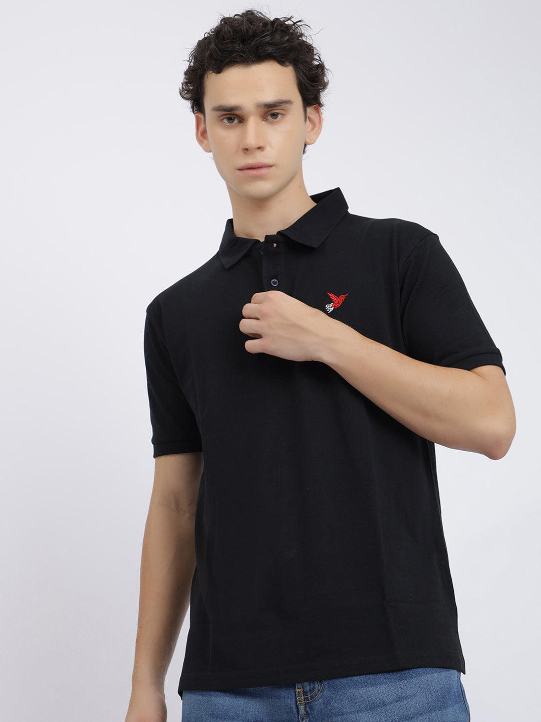 ESSENTIAL BLACK POLO