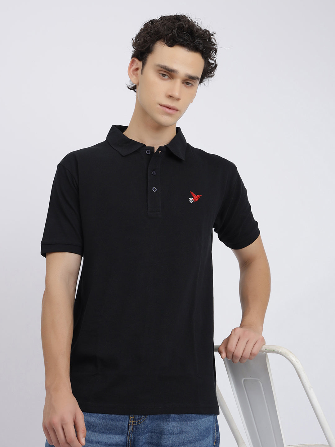 ESSENTIAL BLACK POLO