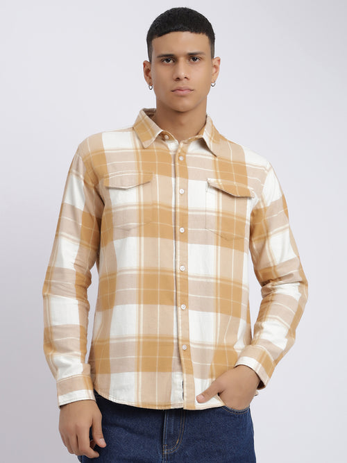 MTRFTCWS,WHITE AND BROWN CHECK