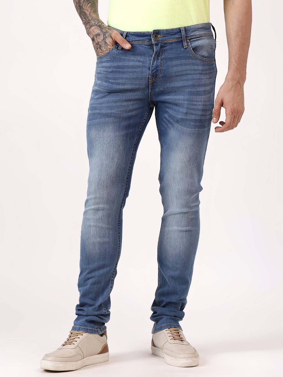 URBAN FLEX SLIM FIT - MID BLUE