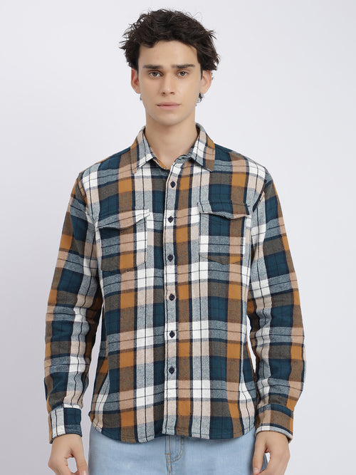 MRFTCFWS,WHITE AND NAVY BLUE CHECK