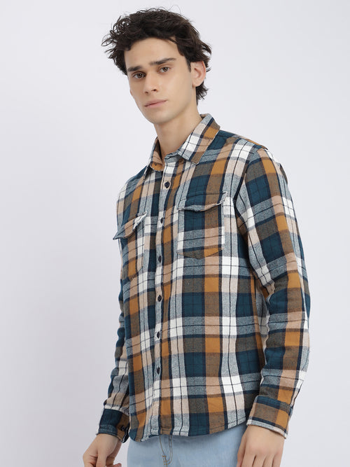 MRFTCFWS,WHITE AND NAVY BLUE CHECK