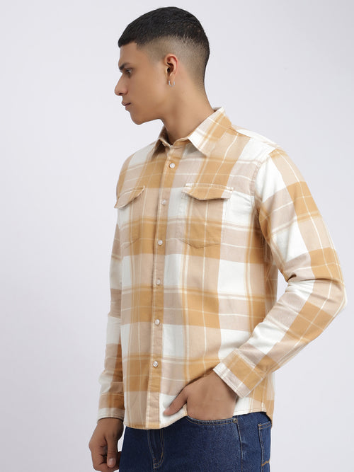 MTRFTCWS,WHITE AND BROWN CHECK