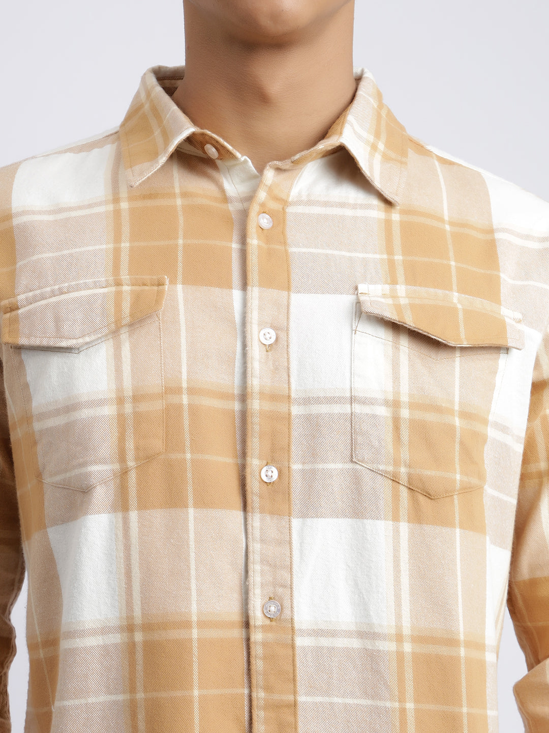 MTRFTCWS,WHITE AND BROWN CHECK