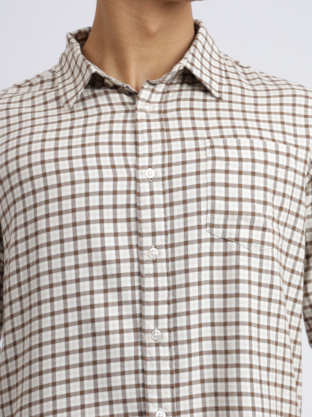 MBRFMCCS,WHITE AND BROWN CHECK