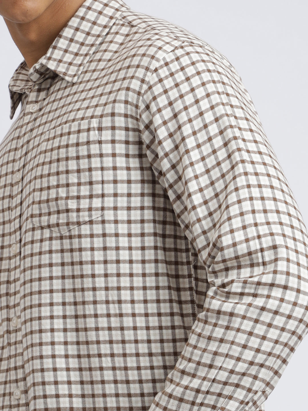 MBRFMCCS,WHITE AND BROWN CHECK