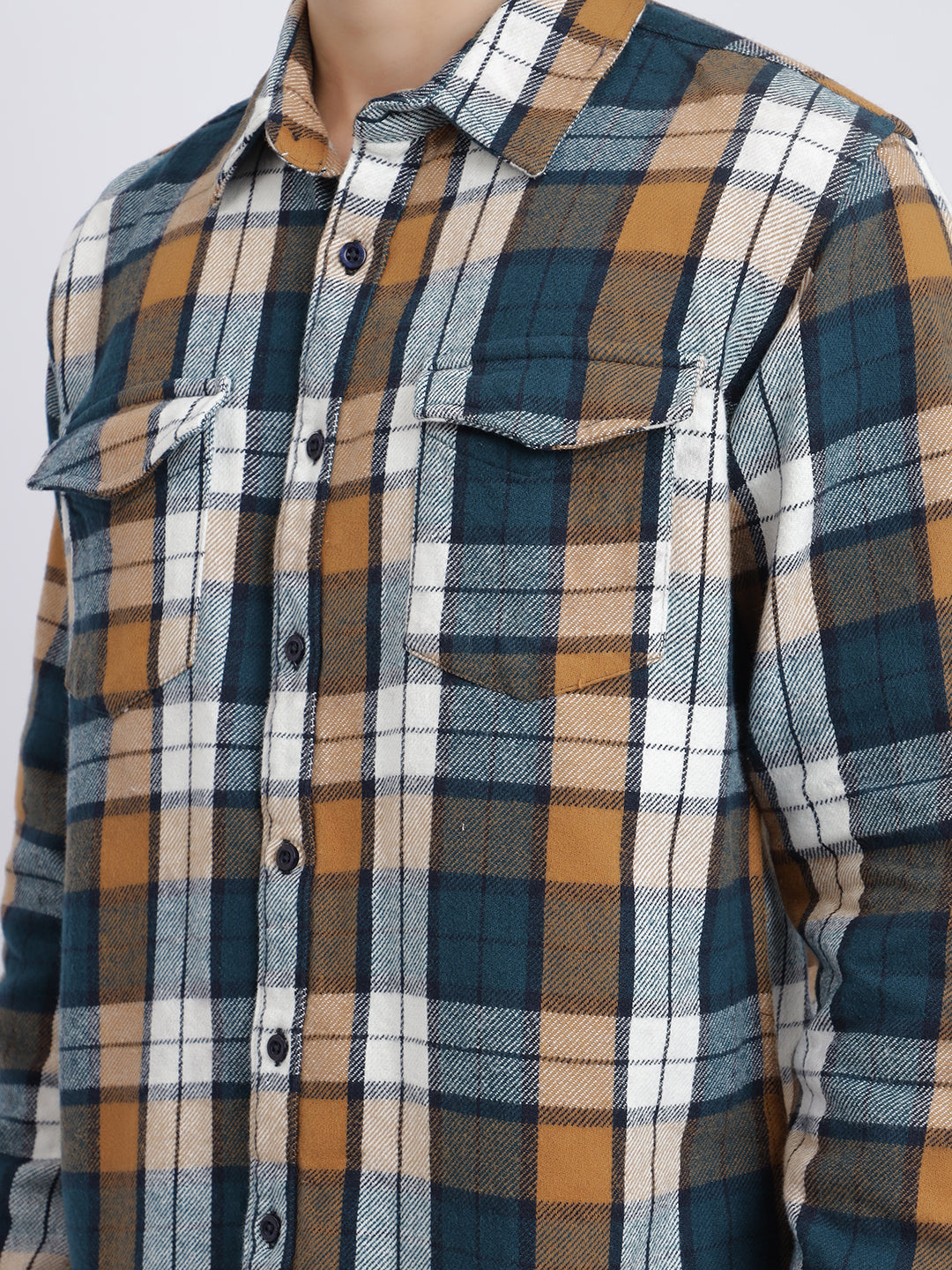 MRFTCFWS,WHITE AND NAVY BLUE CHECK