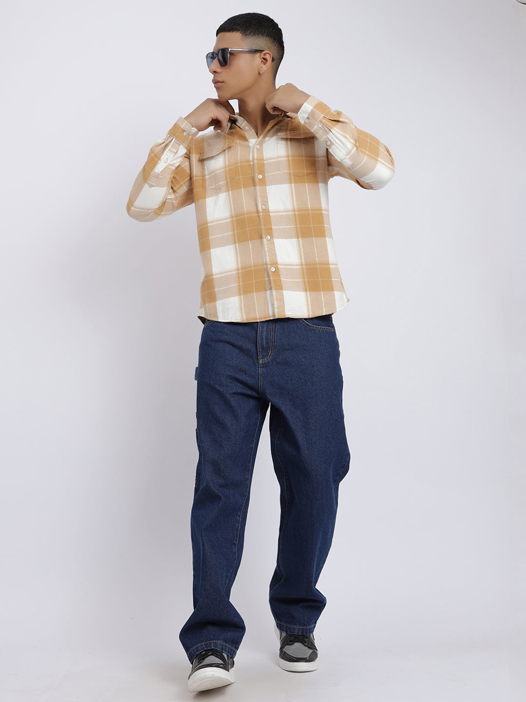 MTRFTCWS,WHITE AND BROWN CHECK