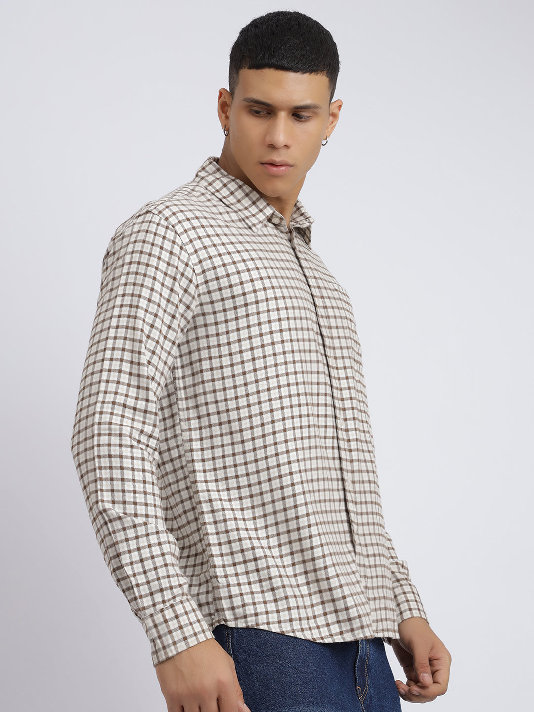 MBRFMCCS,WHITE AND BROWN CHECK